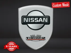 Nissan Domed-Aufkleber Feuerfest